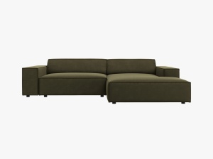 COLTAR JODIE, DREAPTA, 3 LOCURI, 224 CM, DIVERSE CULORI SI MATERIALE, DESIGN DEOSEBIT - Img 6