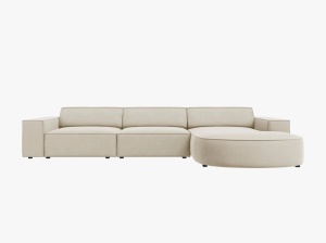 COLTAR JODIE, DREAPTA, 4 LOCURI, 284 CM, DIVERSE CULORI SI MATERIALE, DESIGN DEOSEBIT - Img 11