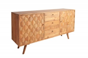 COMODA 145CM, MYSTIC, DIN LEMN MASIV DE TRANDAFIR INDIAN, STIL RETRO, ARTIM GROUP SELECTION - Img 6