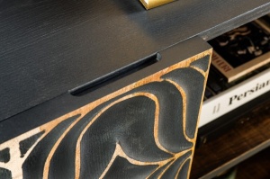 COMODA/BUFET LIVING, SAN MARCO 177CM, LEMN DE MANGO, MULTICOLOR/AURIU, ARTIM GROUP - Img 4