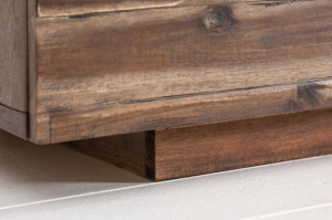 COMODA/BUFET, STIL INDUSTRIAL, WOTAN II 170CM, DIN LEMN MASIV, MDF SI FURNIR, COD 40990 - Img 3