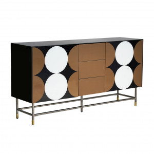 COMODA HANNES REF. 29397, DIN METAL SI MDF, STIL MODERN, VIC - Img 2