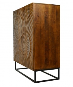 DULAP LIVING/ BUFET, SCORPION 120CM, DIN LEMN MASIV DE MANGO SI CADRUL DE METAL, ARTIM GROUP SELECTION - Img 4