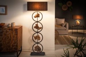 LAMPADAR ELEMENTS 147 CM DIN LEMN DE SALCAM SI BUMBAC COD 40398 - Img 1