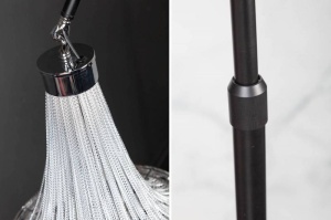 LAMPADAR, ROYAL SILVER 189/204CM, COD 40687, DIN METAL SI MARMURA - Img 5