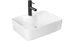 LAVOAR REA KELLY, ALB, 49 CM, DIN CERAMICA, CALITATE SUPERIOARA - Img 3