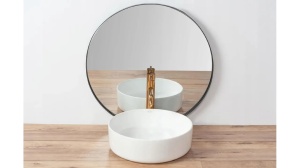 LAVOAR REA SAMI, 36 CM, ALB, DIN CERAMICA, CALITATE SUPERIOARA - Img 2