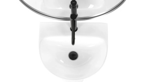 LAVOAR REA STATIV RITA SLIM, 83,5 CM, ALB, DIN CERAMICA, CALITATE SUPERIOARA - Img 2