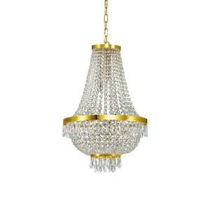 LUSTRA CAESAR SP9, AURIU, DIN CRISTAL, STIL CLASIC - Img 1