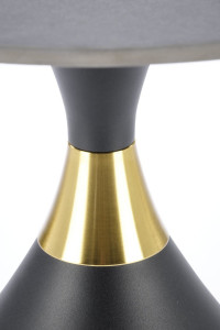 MASUTA DE CAFEA SCALITA, EFECT DE MARMURA NEAGRA/NEGRU/AURIU, DIN CERAMICA SI METAL, STIL MODERN, HALMAR - Img 5