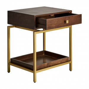 NOPTIERA LAUW REF. 29569, DIN METAL SI LEMN MASIV DE MANGO, STIL MODERN, VIC - Img 3