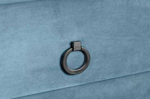 NOPTIERA, PEARL 50CM , PICIOARE DIN METAL SI CATIFEA, COD 41020, CULOARE ALBASTRU - Img 4