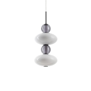 PENDUL LUMIERE-2 SP, ALB, DIN STICLA, STIL MODERN - Img 1