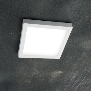 PLAFONIERA UNIVERSAL PL D22 SQUARE, ALB, DIN OTEL, STIL MODERN - Img 2