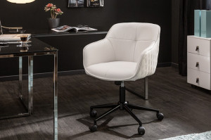 SCAUN BIROU AJUSTABIL, EUPHORIA, COD 40868, DIN METAL SI PIELE ECO, STIL MODERN - Img 1