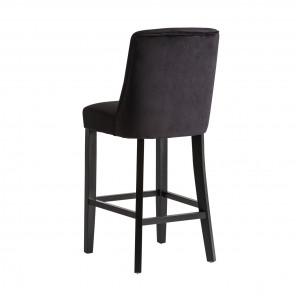 SCAUN DE BAR ASPACH REF. 25288, DIN LEMN MASIV DE CAUCIUC, MDF SI CATIFEA, STIL MODERN, VIC - Img 3