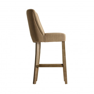 SCAUN DE BAR DIN LEMN MASIV DE PIN, POLIESTER SI SPUMA ASPACH REF. 24224, STIL MODERN, VIC - Img 3