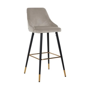 SCAUN DE BAR, IMANI S4476 Quartz Khaki 903/NEGRU/AURIU, CONFECTIONAT DIN 100% POLIESTER SI METAL, RICHMOND INTERIORS - Img 1