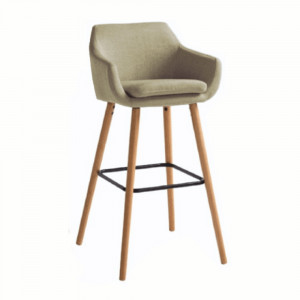 SCAUN DE BAR TAHIRA, BEJ/FAG, STIL MODERN, TK - Img 1
