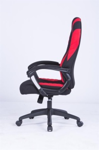 SCAUN DE BIROU DIRECTORIAL SHERIFF NEGRU/ROSU STIL MODERN HALMAR - Img 3