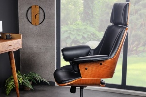 SCAUN DE BIROU, MANHATTAN, SAMPANIE, PIELE ECO SI LEMN NUC, DESIGN MODERN, ARTIM GROUP SELECTION - Img 3