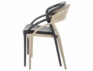 SCAUN DE TERASA GLIS II, BEJ, DIN POLIPROPILENA, STIL MODERN - Img 4
