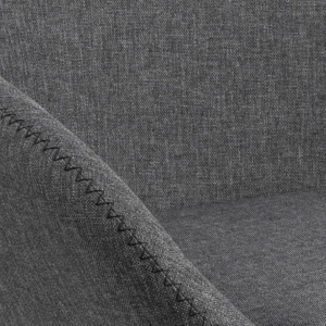 SCAUN DINIGN CANDIS, GRI/NEGRU, CU SEZUT TAPITAT CU TEXTIL SI PICIOARE DIN METAL, STIL RETRO - Img 4