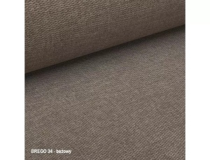 SCAUN DINING AXO, BEJ 34/NEGRU MAT, TAPITERIE DIN STOFA BREGO SI PICIOARE DIN METAL, STIL MODERN - Img 3