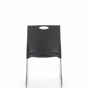 SCAUN DINING CALI NEGRU/CROM STIL MODERN HALMAR - Img 4