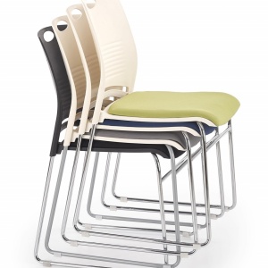 SCAUN DINING CALI NEGRU/CROM STIL MODERN HALMAR - Img 2