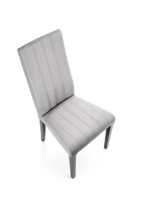 SCAUN DINING DIEGO 2, GRI MONOLITH 85/NEGRU, CU TAPITERIE DIN CATIFEA SI PICIOARE DIN LEMN MASIV, STIL CLASIC - Img 2