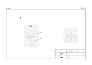 SCAUN DINING K114 NEGRU/CROM STIL MODERN HALMAR - Img 2