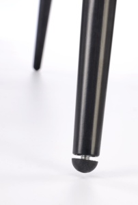 SCAUN DINING K567, GRI/NEGRU, TAPITERIE DIN STOFA FINA SI PICIOARE DIN METAL, STIL MODERN - Img 5