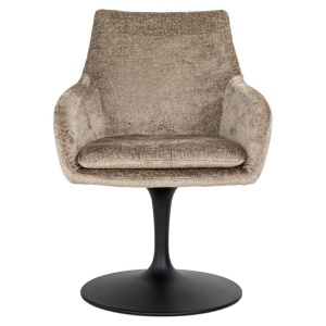 SCAUN DINING MARLON TAUPE CHENILLE 104, S4728, CONFECTIONAT DIN 100% POLIESTER SPUMA SI METAL, RICHMOND INTERIORS - Img 3