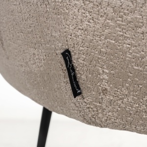 SCAUN DINING RUBY TAUPE CHENILLE BERGEN 104, S4722, CONFECTIONAT DIN 100% POLIESTER SPUMA SI METAL, RICHMOND INTERIORS - Img 4