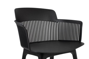 SCAUN DINING TORRE NEGRU CONFECTIONAT DIN POLIPROPILENA, STIL MODERN - Img 4