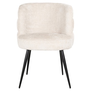 SCAUN STELLA, BEJ CHENILE S4745, NIAGARA 902, METAL, STOFA, SPUMA, REZISTENT LA FOC, RICHMOND INTERIORS - Img 4