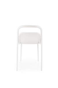SCAUN TERASA K490, ALB, DIN POLIPROPILENA , STIL MODERN, SUPRAPOZABIL - Img 2
