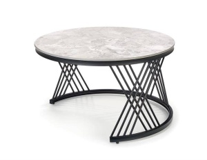 SET 2 MASUTE DE CAFEA FLAMINGO, EFECT DE MARMURA GRI/NEGRU, DIN MARMURA SI METAL, STIL MODERN - Img 5