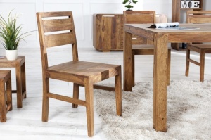 SET, 2 SCAUNE, DIN LEMN MASIV NATURAL, LAGOS, DESIGN RUSTIC, ARTIM GROUP SELECTION - Img 1