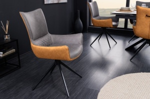SET 2 SCAUNE ROTATIVE, ALPINE, MARO/GRI/NEGRU, MODEL DEOSEBIT, ARTIM GROUP SELECTION - Img 4
