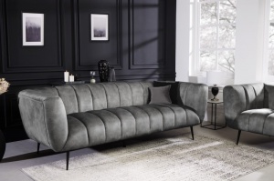 SOFA MODERNA, 225CM, TEXTIL FIN( CATIFEA), GRI/NEGRU, DESIGN EXCLUSIVIST, ARTIM GROUP SELECTION - Img 3