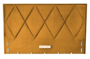 TABLIE PAT, MODULO W4 160, GALBEN MUSTAR, MONOLIT 48, TAPITATA IN CATIFEA - Img 1