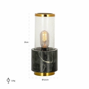 VEIOZA CONAN NEGRU/AURIU, CONFECTIONATA DIN MARMURA SI METAL, STIL MODERN - Img 2