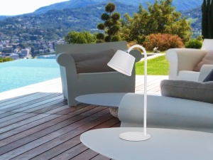 VEIOZA CUCO, 34 CM, ALB/OPAL, DIN METAL SI ABS, STIL MODERN - Img 1