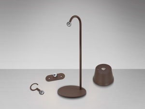 VEIOZA CUCO, 34 CM, MARO/OPAL, DIN METAL SI ABS, STIL MODERN - Img 3