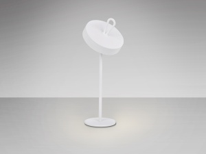 VEIOZA GONG, 35 CM, ALB/OPAL, DIN METAL SI ABS, STIL MODERN - Img 2