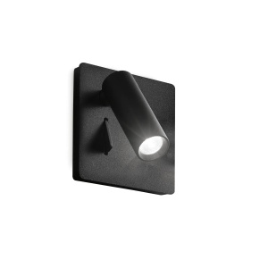 APLICA LITE AP, NEGRU, DIN ALUMINIU, STIL MODERN - Img 1