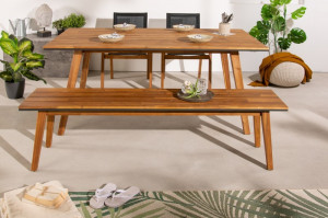 BANCUTA GRADINA, BALI 180CM, COD 40941, DIN LEMN MASIV DE SALCAM - Img 2