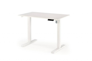 BIROU B53, CU FUNCTIE DE REGLARE A INALTIMII, ALB, DIN MDF LAMINAT SI METAL, STIL MODERN - Img 2